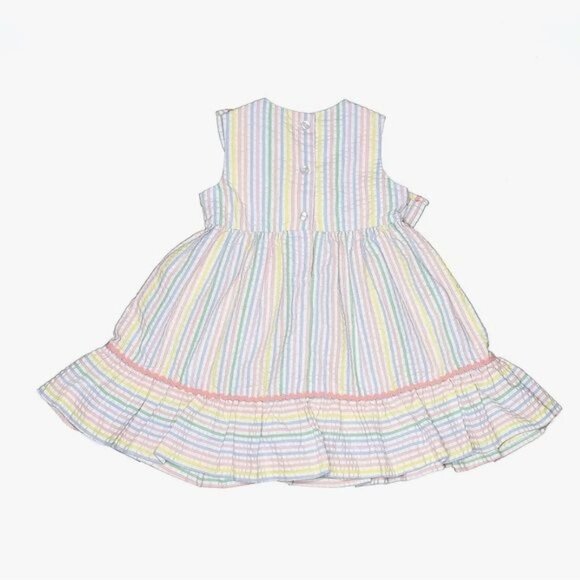 Bonnie Jean Toddler Girls Size 24 months Sleeveless Asymmetrical Multi Stripe Se - Picture 3 of 3
